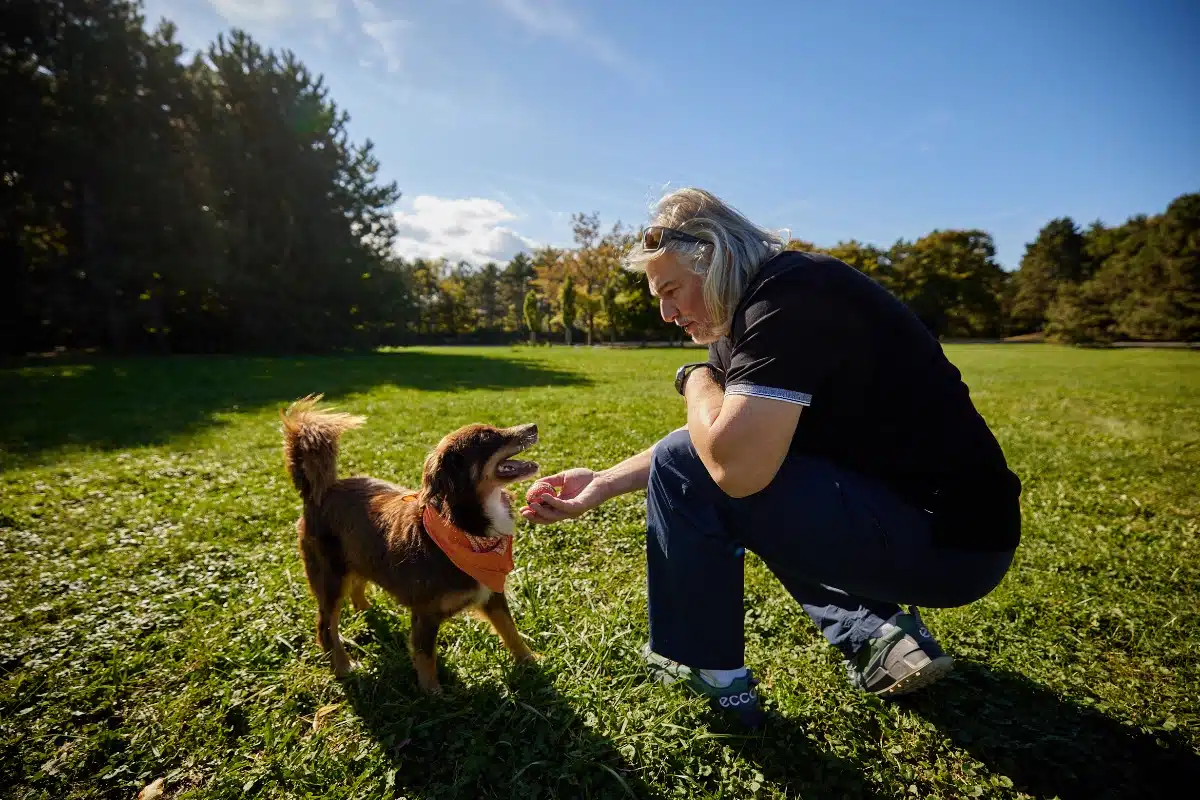 Michael im Einzeltraining mit Mia